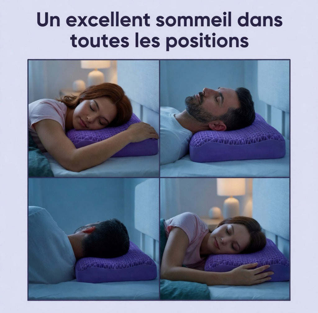 Oreiller rafraîchissant confort ergonomique